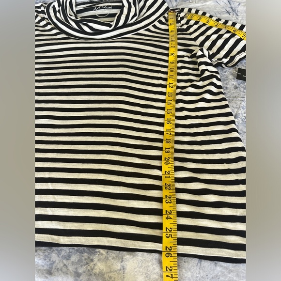 NWT I.N.C. International Concepts Cowl Neck striped top size 1X - Picture 13 of 14